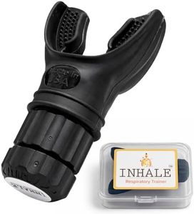 Inhale: Active Lung Capacity Training Device | For Respiratory and Breathing Exercise | Compact | Adjustable | Made of Silicone | Easy To Clean