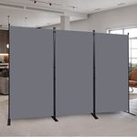 Room Divider 6FT Portable Room Dividers and Folding Privacy Screens, 102'' W Fabric Divider for Room Separation, 3 Panel Partition Room Dividers Freestanding Wall Divider Screen for Dorm Studio Office