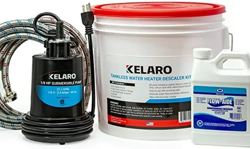 Kelaro Tankless Water Heater Flushing Kit with Flow-Aide Biodegradable Descaler