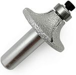 SHDIATOOL 1/2 Inch Shank Round-Over Router Bits 12MM Radius Corner Rounding Edge-Forming Marble Granite Quartz Stone
