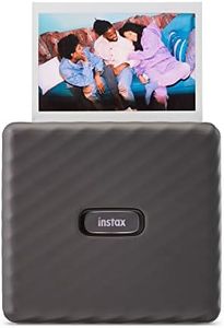 Fujifilm Instax Link Wide Photo Printer, Mini, Wireless Bluetooth, Portable, Compact, and Lightweight Polaroid Picture Printer, Compatible with iPhone iOS and Android Devices - Mocha Gray (Renewed)