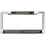 Vanderbilt University Commodores Logo Full Size Standard License Plate Metal Frame
