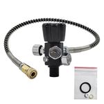 Aopkeo Fill Station Adapter Valve 4500psi for Airsoft PCP Paintball HPA Cylinder Tank Bottle (M18*1.5)