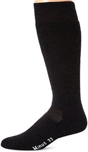 Minus33 Merino Wool Ski and Snowboard Sock, Charcoal, Large