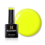 Bluesky Gel Nail Polish, Sorbet Zest Neon34, Bright Neon Summer Yellow, Long Lasting, Chip Resistant, 10 ml (Requires Drying Under UV LED Lamp)