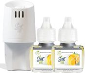 Scent Fill 100% Natural Lemon & Citrus Plug in Air Freshener, Scented Oil Refills, 2 Refills + Diffuser