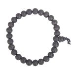 anciently 100% Natural Unpolished Karungali Bracelets Original, Karungali Kattai Bracelet 8Mm - Natural Black Ebony Wood 8Mm Bead Size Natural Black 1 Piece - Unisex-Adult