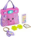 Fisher-Price Baby & Toddler Toy Laugh & Learn Going Places Learning Purse Interactive Bag & 4 Accessories for Ages 6+ Months, HTW89