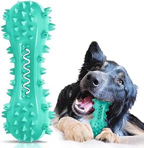 Cepillo de dientes de perro masticable, hueso de palo para limpieza de dientes de perro, cepillo de dientes, cuidado dental oral para perros pequeños, medianos y grandes (azul)