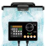 hygger Intelligent Wave Maker for Aquarium, Saltwater Freshwater Circulation Pump Adjustable 6 Waves/Night/Feed/Wireless Connection Mode, Magnetic Holder Display Controller Memory Function (25W)