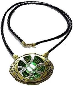 71mm Dr Doctor Strange Eye of Agamotto Amulet Pendant Necklace Glow in The Dark