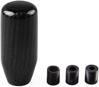 RYANSTAR Universal Gear Shift Style Knob,Car Modified Carbon Fiber Stand Head Manual Transmission Shift Lever Knob Head Wave Stick Shift Knob