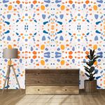 NAREVAL Big Dotted Design self Adhesive Flooring Wall Stickers for Living Room, Bed Room, Heat Resistant foil Paper PVC Vinyl Marble Wallpaper (2, Big Dotted N1)