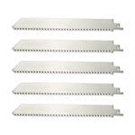ZUZZEE 5 Pcs Stainless Steel Reciprocating Saw Blades, 8TPI Food Grade Unpainted Sawzall Blades for Food Cutting, Frozen Meat, Wood Pruning,Deer,Beef(9 inch)