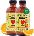 Childlife Liquid Vitamin C, Orange Flavor, Glass Bottle, 4-Ounce 2-Pack