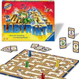 Ravensburger Labyrinth Moving Maze Family Board Game for Kids and Adults Age 7+ | Classic Strategy Maze Game for 2–4 Player for Boys and Girls | Award‑Winning Family Game