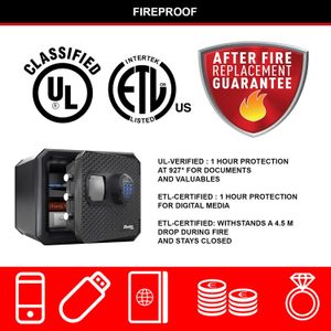 Master Lock Fireproof Waterproof Safe, 23L Security Box