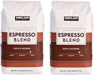 (Pack of 2) Kirkland Signature Dark Roast ESPRESSO BLEND Coffee Roasted By Starbucks 32 Oz. Bag