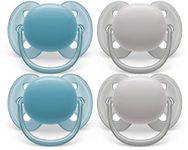 Philips Avent Ultra Soft Pacifier 6-18m, Misty Dawn/Silk Beige, 4 pack SCF091/27