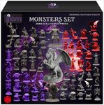 Wildspire Fantasy Miniatures & Bookish Dragon for DND Miniatures Monsters DND 28mm-32mm Bulk Dungeons & Dragons Miniatures D&D Miniatures Monsters DND Minis DND Figures Starter Pathfinder Miniatures