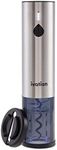 Ivation Rechargeable Automatic Wine Opener | Electric Cork Extractor Tool with Lithium Battery, LED Lights, USB Charging Cable, Bonus Foil Cutter & Elegant Gift Box | Uncorks 50 Bottles Per Charge