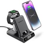 SwanScout Fast Charging Station for Apple Devices, SwanScout 701A, 25W 3 in 1 Charging Station Compatible with Apple Watch Series 9/8/7/6/5/4, iPhone 14/13/12/11 Series/XS/SE/8/7/6 & Air pods Pro/3/2