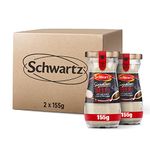 Schwartz Signature Beef Gravy 155 G | Pack of 2 | Roast Beef Flavour Instant Gravy Mix | Delicious Flavour, Silky and Smooth Texture | with Sweet Onion and Black Pepper | Suitable for Vegetarians