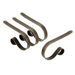 Haute Decor The Original MantleClip® Stocking Holder- 4 Pack (Weathered Brass)
