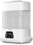 HEYAXA Baby Bottle Steri-lizer and Dryer, Electric Steamer for Baby Bottles, Safe and Reliable, Universal Fit for All Baby Items, Bottles, Breast Pump, LED Touch Screen, Auto Shut-Off