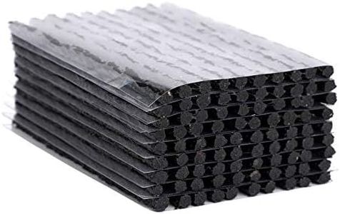 ETOPARS 100 pezzi Striscia di Riparazione di Pneumatici Tubeless Foratura Stringhe Kit Gomma Cancellare Strumento Recupero Rapido Auto Nero 100mm x 3.5mm