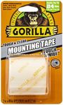 Gorilla Tough & Wide, Heavy Duty Double Sided Mounting Tape, 2" x 48", Clear, (Pack of 1)