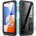for Samsung Galaxy A14 5G Phone Case, Waterproof Case with Built-in Screen Protector & Cell Phone Ring Holder, Full Body Shockproof Rugged Heavy Duty Protection Cover for Samsung A14 5G Blue
