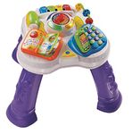 VTech Play & Learn Baby Activity Table, Baby Play Centre, Educational Baby Musical Toy with Shapes Sorting, Sound Toy with Music Styles for Babies & Toddlers From 6 Months+, Boys & Girls, Purple