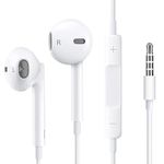 In Ear Wired Headphones - 3.5mm Jack Earphones with Microphone and Volume Control, Noise Canceling Wired Headphones for iphone 6S, Samsung, Tablets Laptops,Gaming and all Android Devices (Aux)