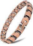 MagnetRX® Women's Pure Copper Magnetic Bracelet – Effective Ultra Strength Magnetic Copper Bracelets for Women – Adjustable Bracelet Length with Included Sizing Tool (Classic)