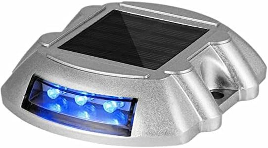 Tavice Extra Bright Solar Deck Lights Blue Waterproof with 6 LED Driveway Safety Light for Pathway