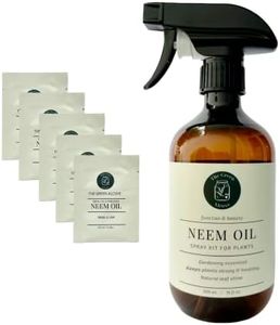 Neem Oil Spray Kit for Plants, Makes 80 fl oz - 100% Pure Cold Pressed Neem Spray for Indoor and Outdoor Garden Plants | The Green Alcove