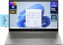 HP Envy 17t AI Laptop 17.3" 4K UHD IPS Display (Intel Ultra 7-155H Upto 4.8 GHz, 64GB RAM, 2TB PCIe SSD, Backlit KYB, 2 Thunderbolt 4, WiFi 6E, BT 5.3, Webcam, Win 11 Pro) w/DKZ USB Port Expander