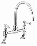 Bristan RS DSM C Renaissance Bridge Kitchen Sink Mixer Tap with Swivel Spout, Chrome