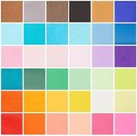 Juvale 2 Inch 7200 Sheets Colored Tissue Paper Squares, 36 Assorted Colors, Bulk Set for DIY Crafts, Scrunch Art, Scrapbooking