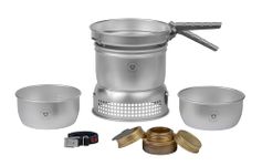 Trangia Unisex Trangia 27-1 Gb Stove Alloy Pans With Gas Burner Cooking System, Silver, Size 27 - 1 UK