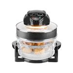 Innoteck Kitchen Pro 17L Halogen Air Fryer - 60 Minute Timer - 125°C-250°C Adjustable Temperature Control & Extender Ring - All Round Viewing & Accessories Included - For Baking, Roasting & Grilling