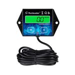 NInE-ROnG Digital Hour Meter Tachometer Maintenance Reminder Backlight Battery Replaceable for Small Gasoline Engine Lawnmower Snowblower Generator Lawn Tractor Motorbike Chainsaw（wire length 10ft）