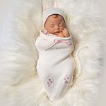 Paradise Galleries Reborn Baby Doll Girl - 18 inch Sleeping Kitten with Rooted Hair, Made in GentleTouch™ Vinyl, 5-Piece Realistic Doll Gift Set