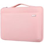 Landici Laptop Case Sleeve 14 15 Inch with Handle, 360°Protective Waterproof Computer Cover Bag Compatible with MacBook Air M2 15, MacBook Pro 14/15, 13.5 Surface Laptop 4/5, Chromebook 14, Pink