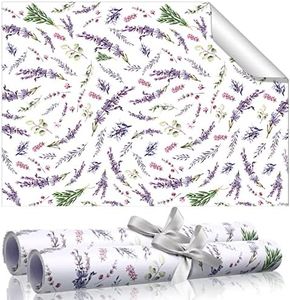 BBTO 20 Sheet Fragrant Drawer Liners for Dresser Scented Cabinet Liners for Shelves 15.8x22 Paper Liner for Drawers and Cabinets Non Adhesive Drawer Paper Liner for Home Shelf Close (Lavender)