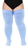 Plus Size Womens Thigh High Socks for Thick Thighs- Extra Long & Thick Over the Knee Stockings- Leg Warmer Boot Socks