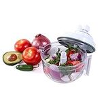 Salsa Master Salsa Maker, Food Chopper, Mixer and Blender - As Seen On TV Manual Food Processor,white