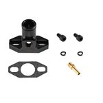 UAUS Adjustable CNC 32 mm - 40 mm Air Intake Manifold With Connector for 49cc 60cc 66cc 80cc Motorized Bicycle Bike Gas Bicycle Motor Engine Kit High Performance Black