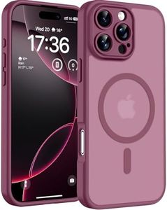 TOCOL for Phone 16 Pro Max Case, Compatible with Magsafe Charger, Full Camera Protection, Drop Protection, Translucent Matte Phone Case for iPhone 16 Pro Max 6.9 inch (Plum)